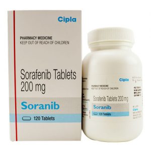 Soranib 200mg 120 Tablets, Cipla