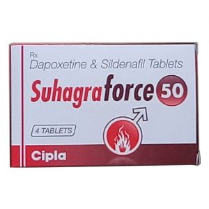 Suhagra Force 50mg 4s Tablet, Cipla