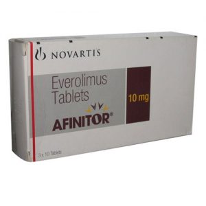 Afinitor 10mg 30 Tablets, Novartis