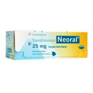 Sandimmun Neoral 25mg 100s Capsules, Novartis