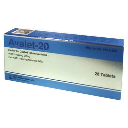 avalet-avatrombopag 20mg-dil 10 tablets-anu